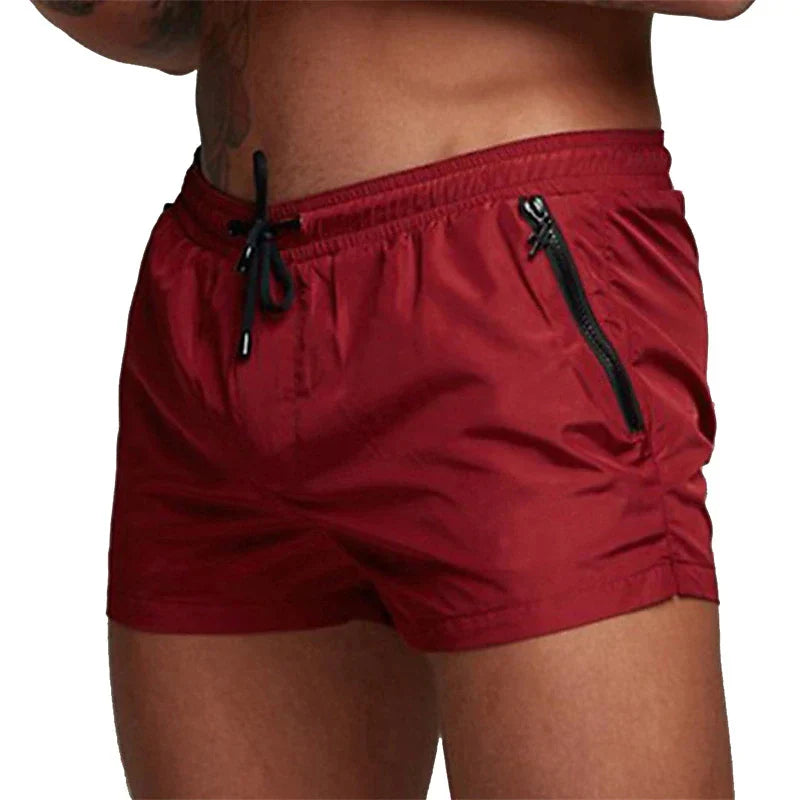 Badeshorts med lynlåslommer