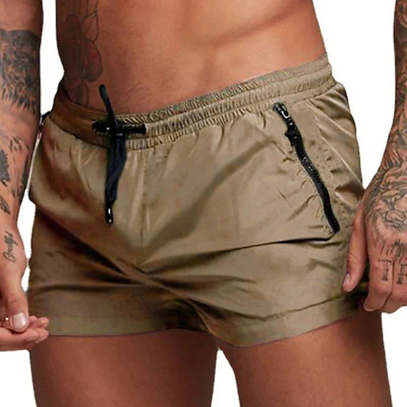 Badeshorts med lynlåslommer