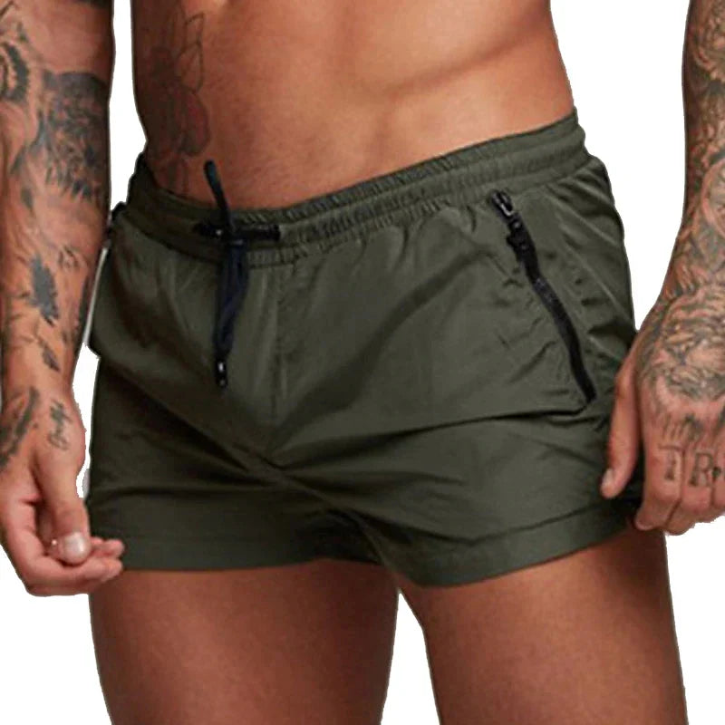 Badeshorts med lynlåslommer