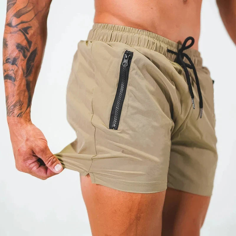 Badeshorts med lynlåslommer