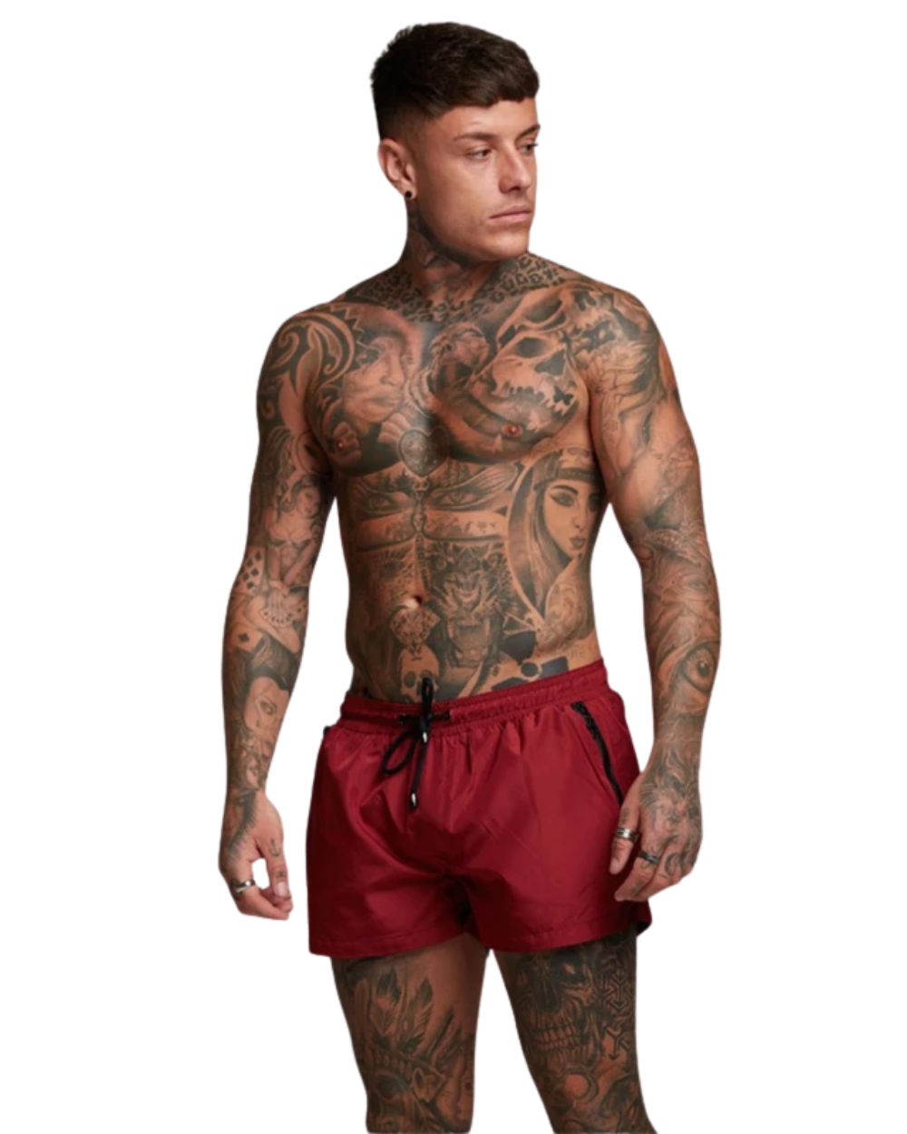 Badeshorts med lynlåslommer