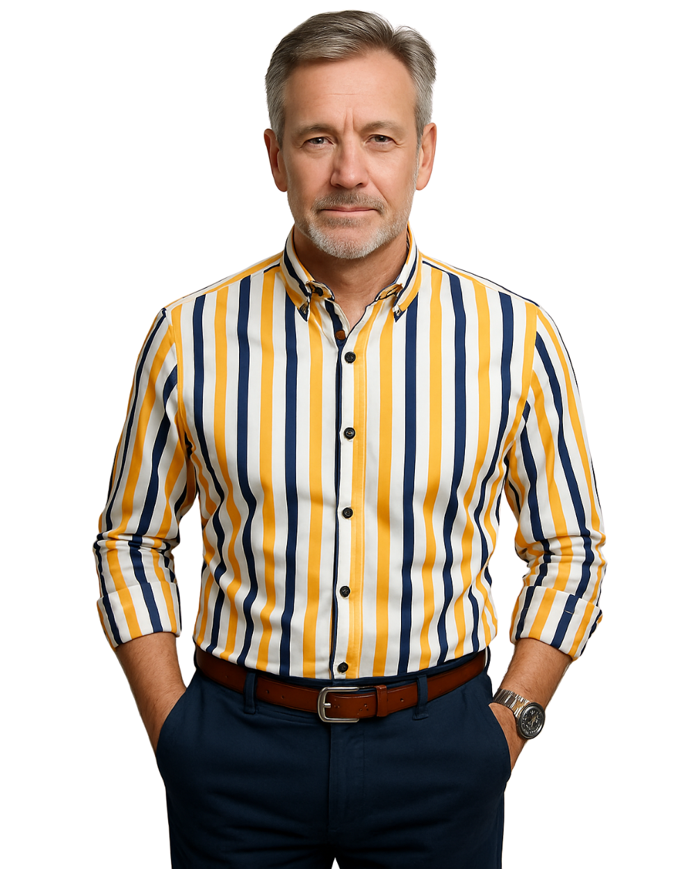 Casual Stribet Herreskjorte