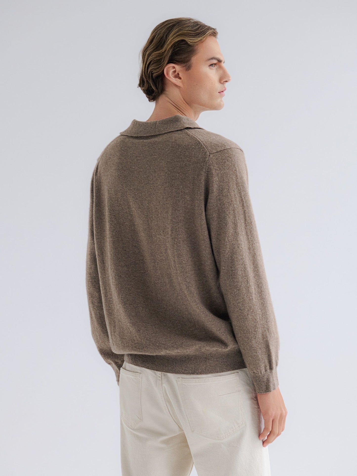 Polo Cashmere Classique – Lysebrun