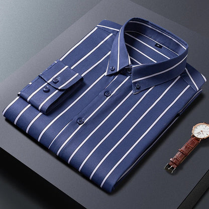 Elegant stribet herreskjorte