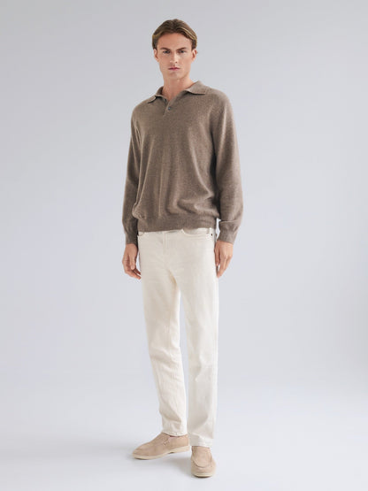 Polo Cashmere Classique – Lysebrun