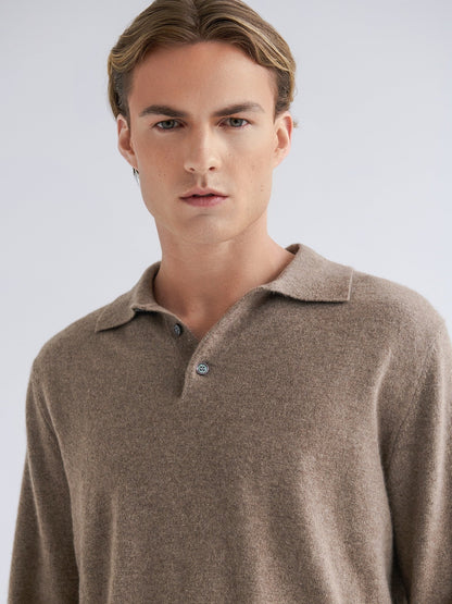 Polo Cashmere Classique – Lysebrun