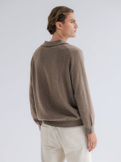 Polo Cashmere Classique – Lysebrun